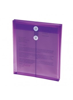 Envelopes, Letter - 8.50" Width x 11" Sheet Size - Polypropylene - Purple - 5 / Pack - smd89544